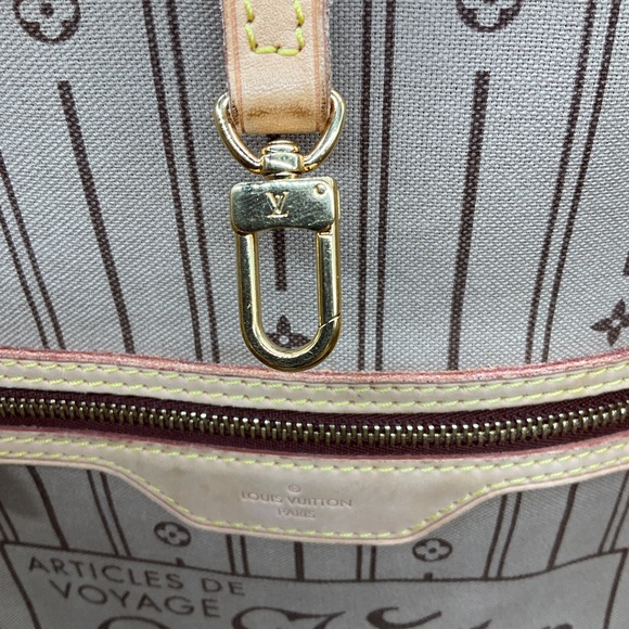 LOUIS VUITTON BROWN MONOGRAM COATED CANVAS NEVERFULL GM TOTE HANDBAG - Picture 14 of 16